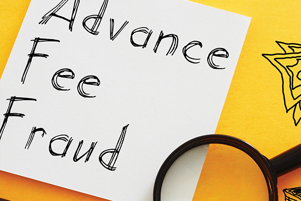 advance payment scams