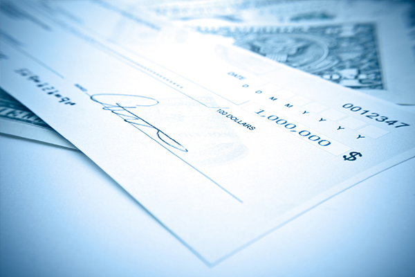 Spot a fake check