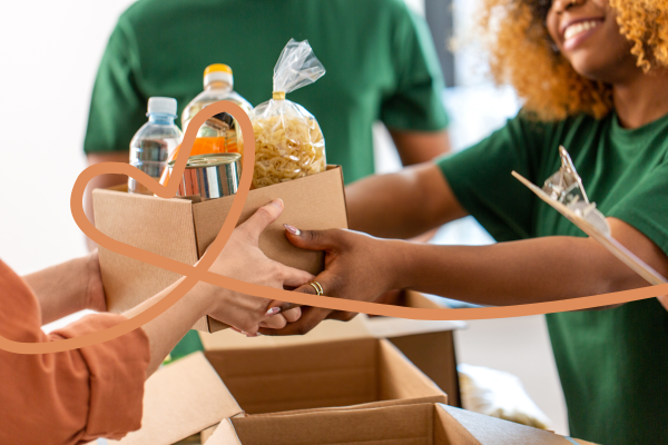 Young people volunteering