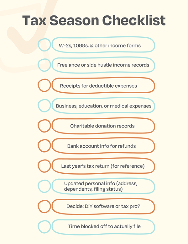 Tax season checklist